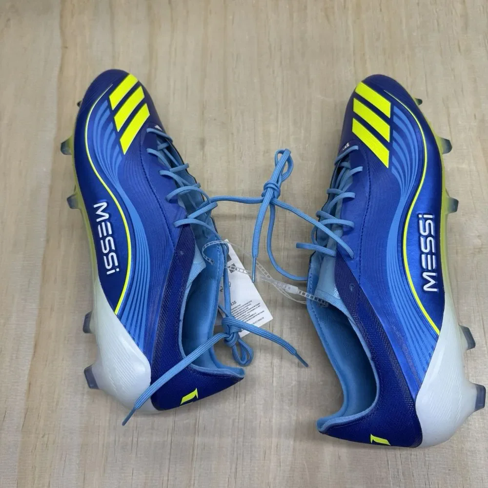 NEW Adidas F50 Messi Elite FG Mens Soccer Cleats Blue Sz 12 JP7435